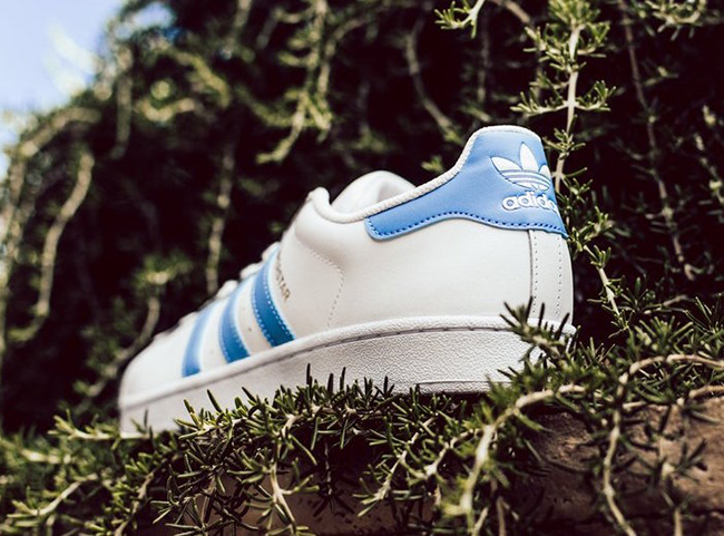 adidas Superstar Light Blue White