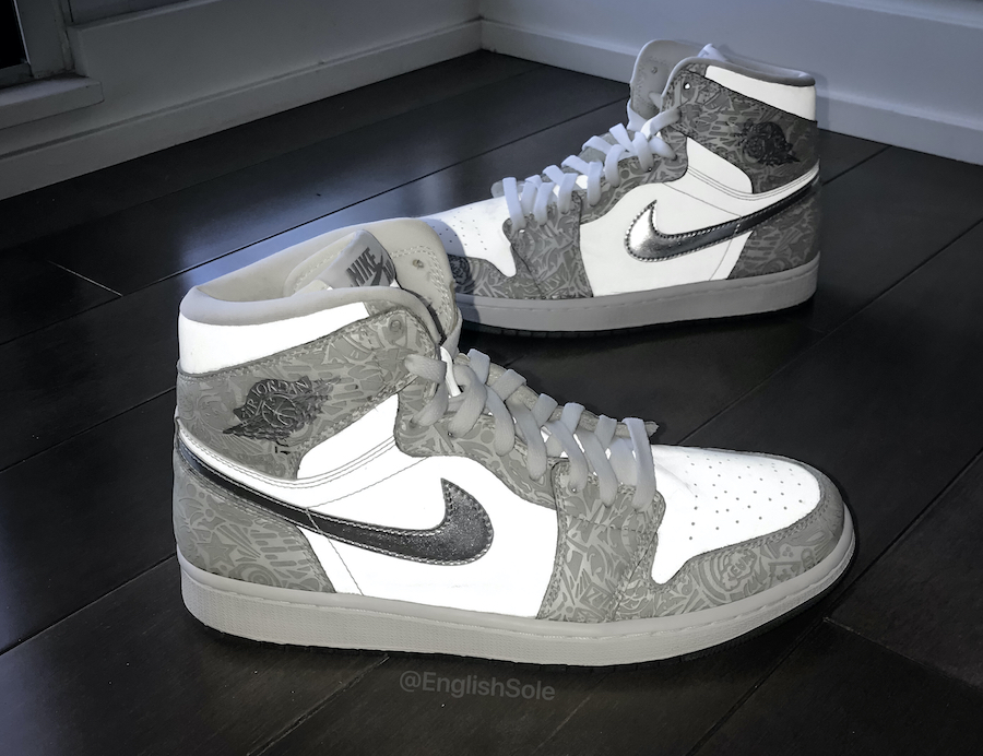 Air Jordan 1 Reflective 3M Laser Sample 