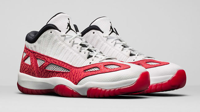 Air Jordan 11 Low IE White Red