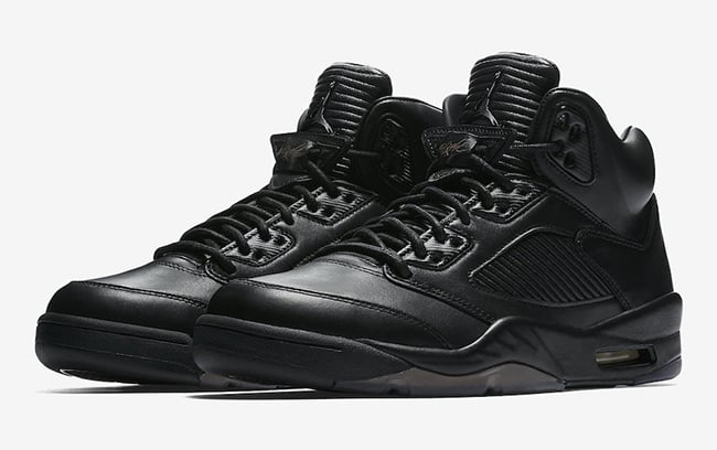 Air Jordan 5 Premium Triple Black 
