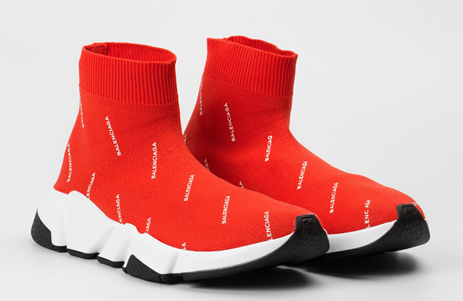 fila balenciaga sock look alike