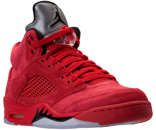 Jordan 5 Red Suede