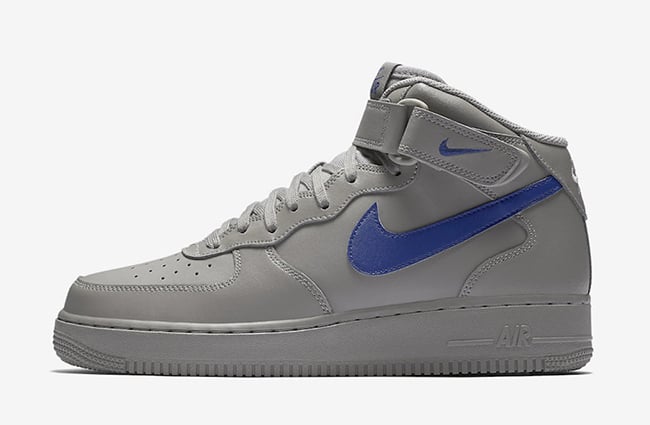 Nike Air Force 1 Mid Dust Grey Royal Blue