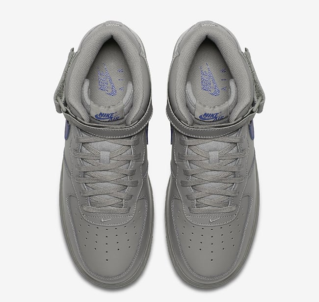 Nike Air Force 1 Mid Dust Grey Royal Blue