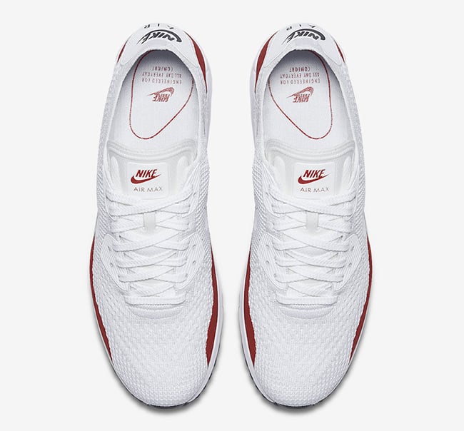 Nike Air Max 90 Ultra 2.0 Flyknit White Red