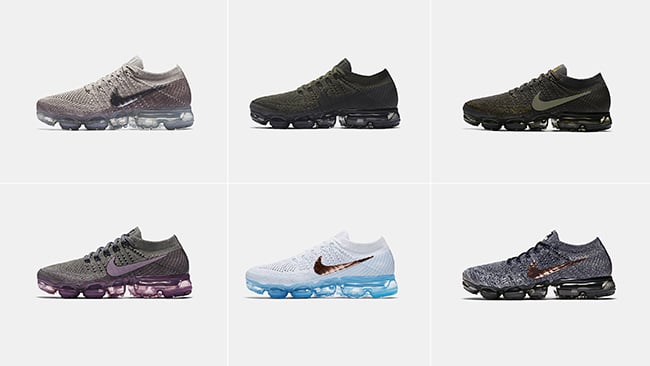 Preview of Upcoming Nike Air VaporMax Colorways for Summer 2017