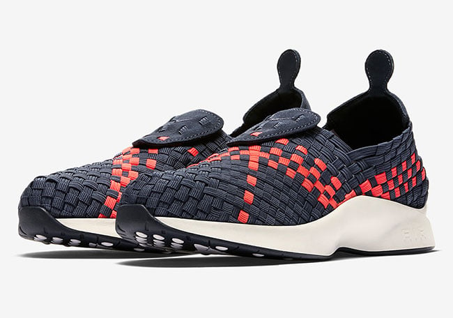 Nike Air Woven in Thunder Blue and Solar Red