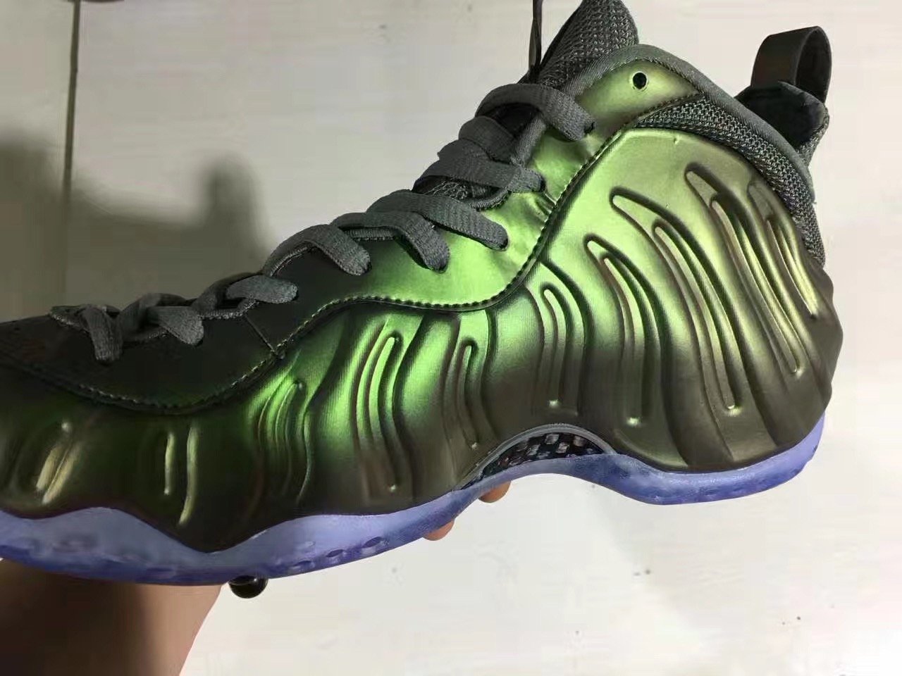 nike air force grey and green foamposites