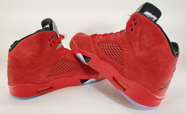 Red Suede Jordan 5 Retro