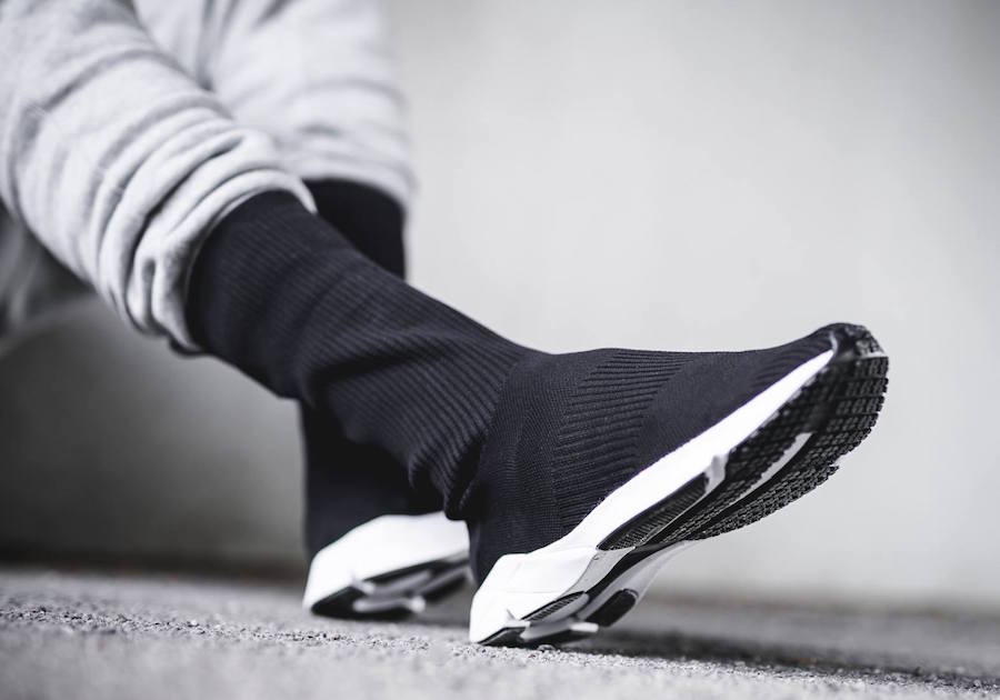 reebok sock runner black