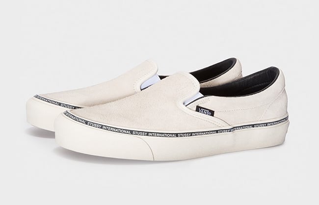 stussy x vans slip on