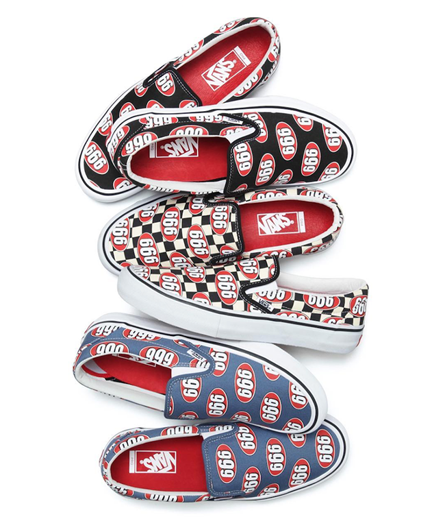 Supreme Vans Slip-On 666 Collection