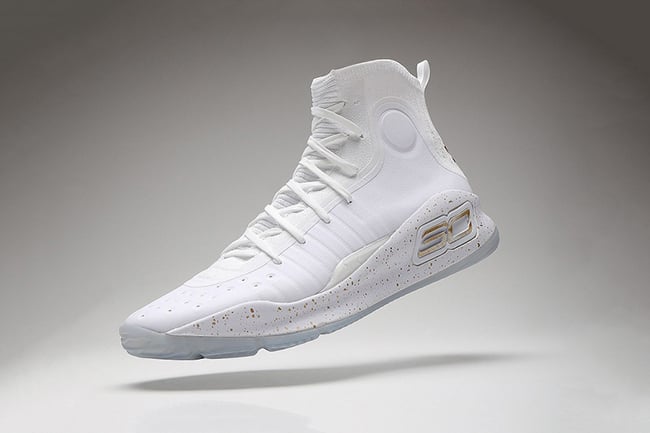 Under Armour Curry 4 Finals White Metallic Gold