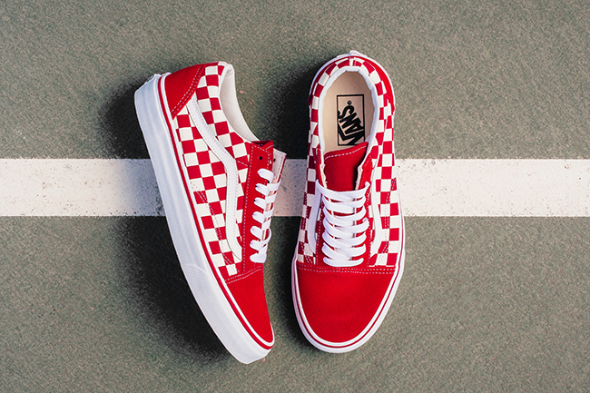 red checkered old school vans