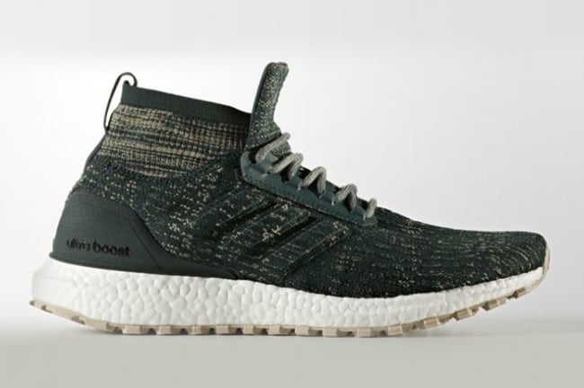 adidas Ultra Boost ATR Mid in Green and Tan
