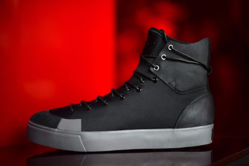 adidas Y-3 Sen High Top Black Sneaker