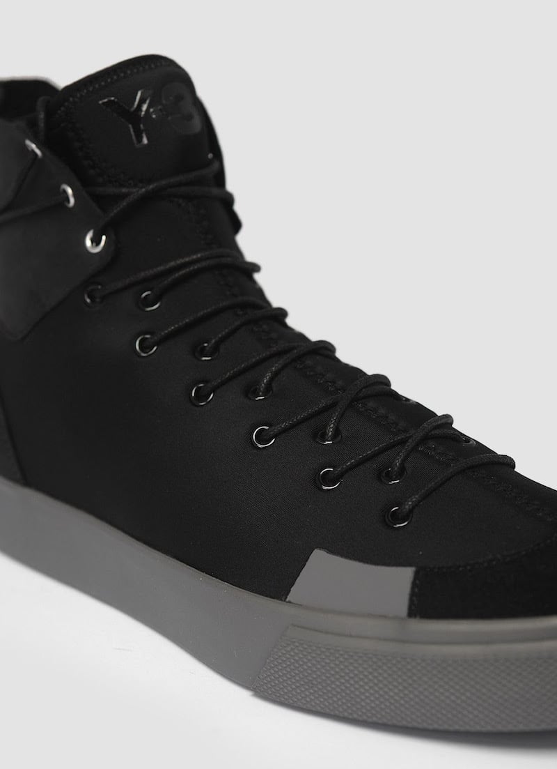 adidas Y-3 Sen High Top Black Sneaker