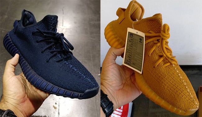 adidas Yeezy Boost 350 V2 Samples Midnight Navy Gold Ochre