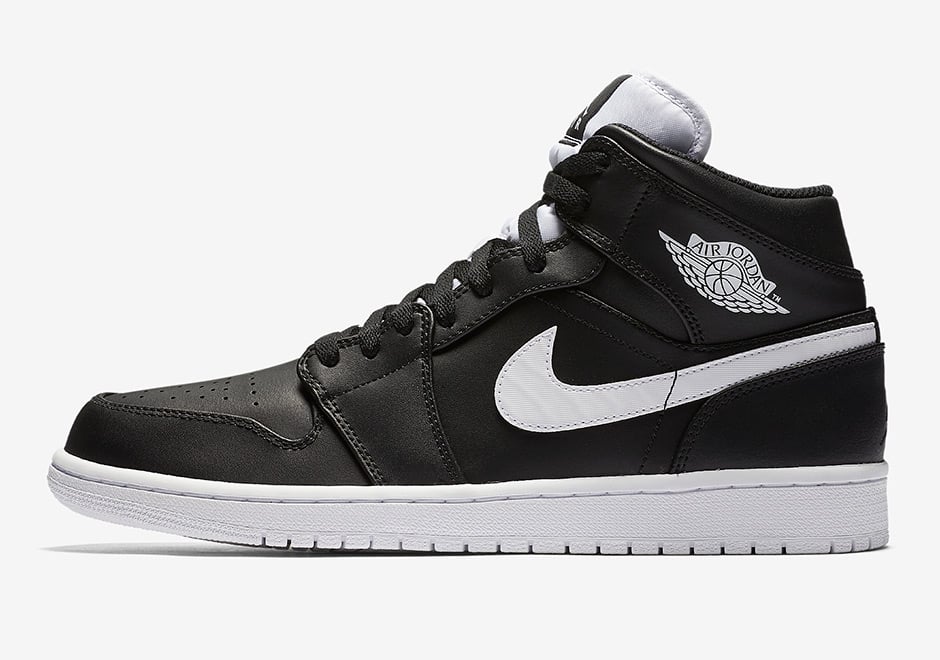 Air Jordan 1 Mid Black White Release Date