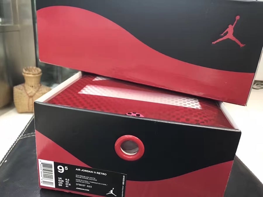 Air Jordan 11 Gym Red Packaging Box