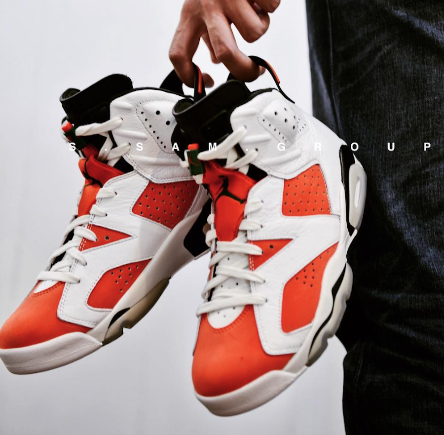 air jordan 6 gatorade on feet