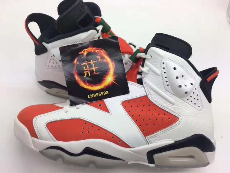 Air Jordan 6 Gatorade White Orange Green 384664145 SneakerFiles