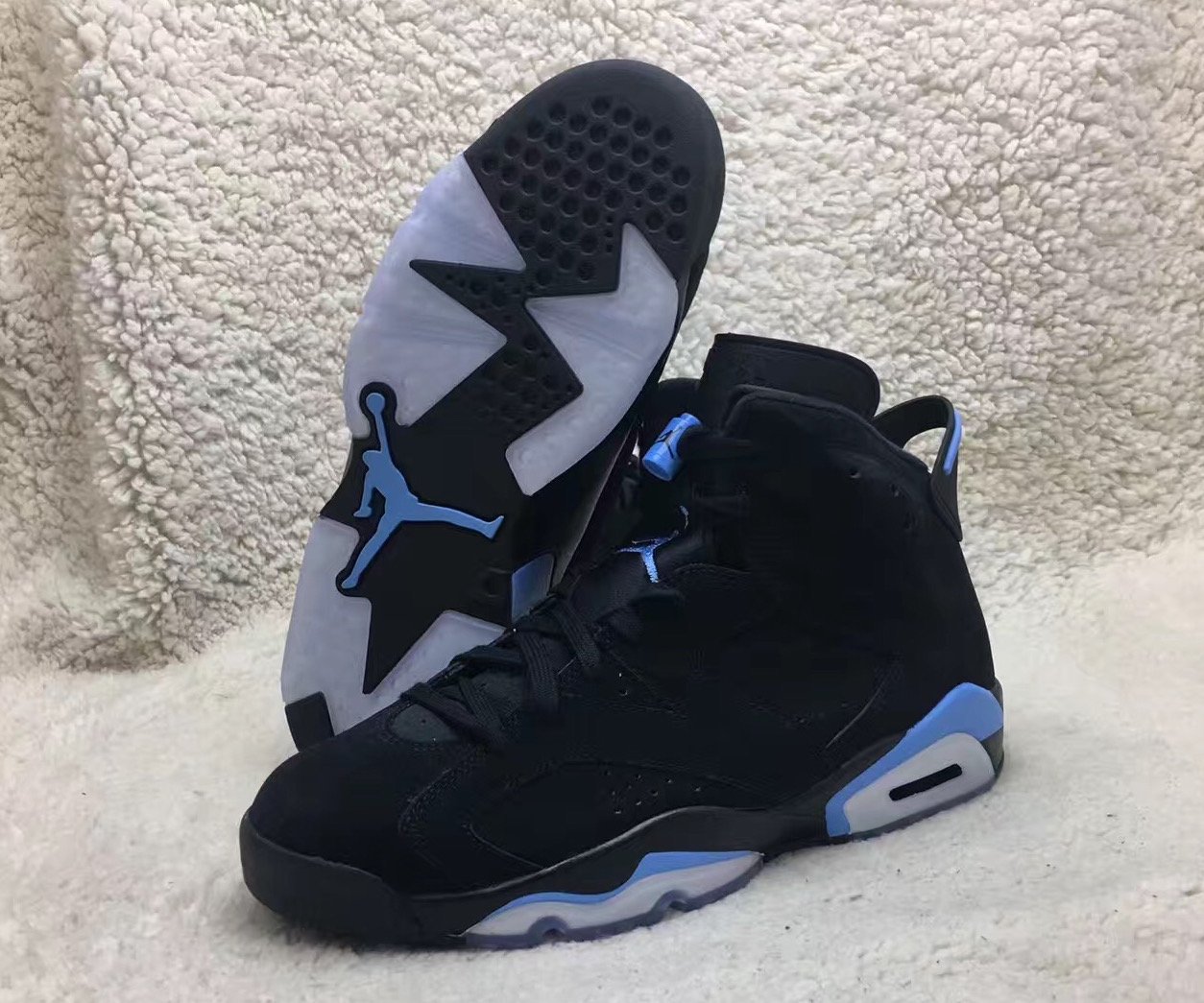 university blue jordan 6