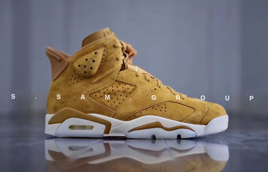 Air Jordan 6 Wheat Golden Harvest Sail 384664-705