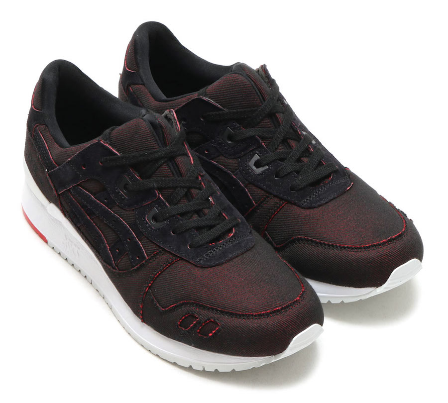 Asics Gel Lyte III V Japanese Denim Black Red