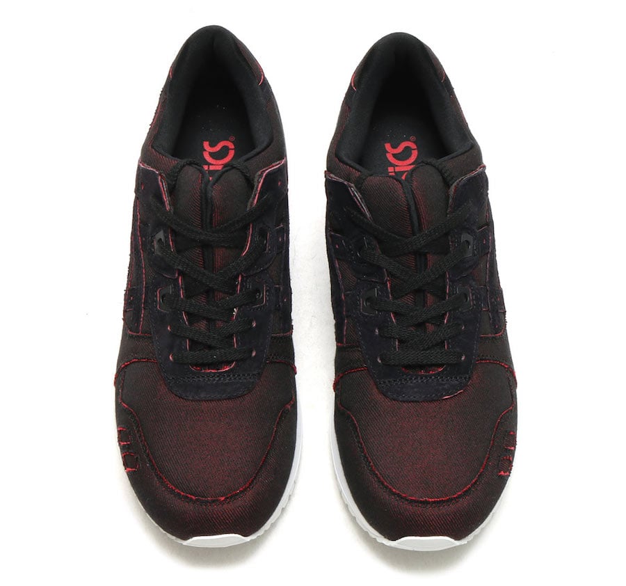 Asics Gel Lyte III V Japanese Denim Black Red