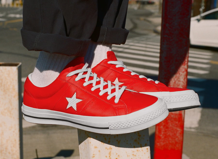 Converse One Star Perforated Leather Collection