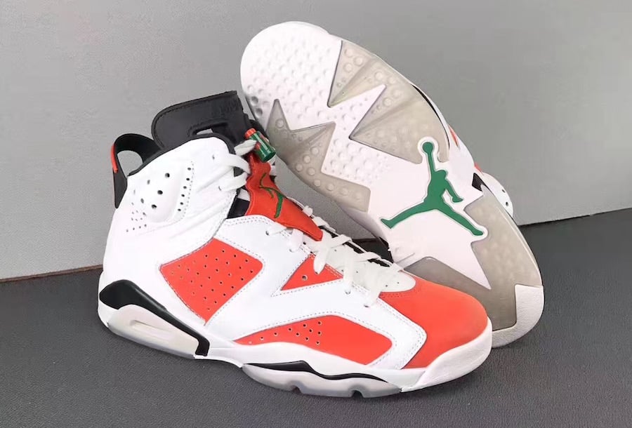 air jordan 6 gatorade on feet