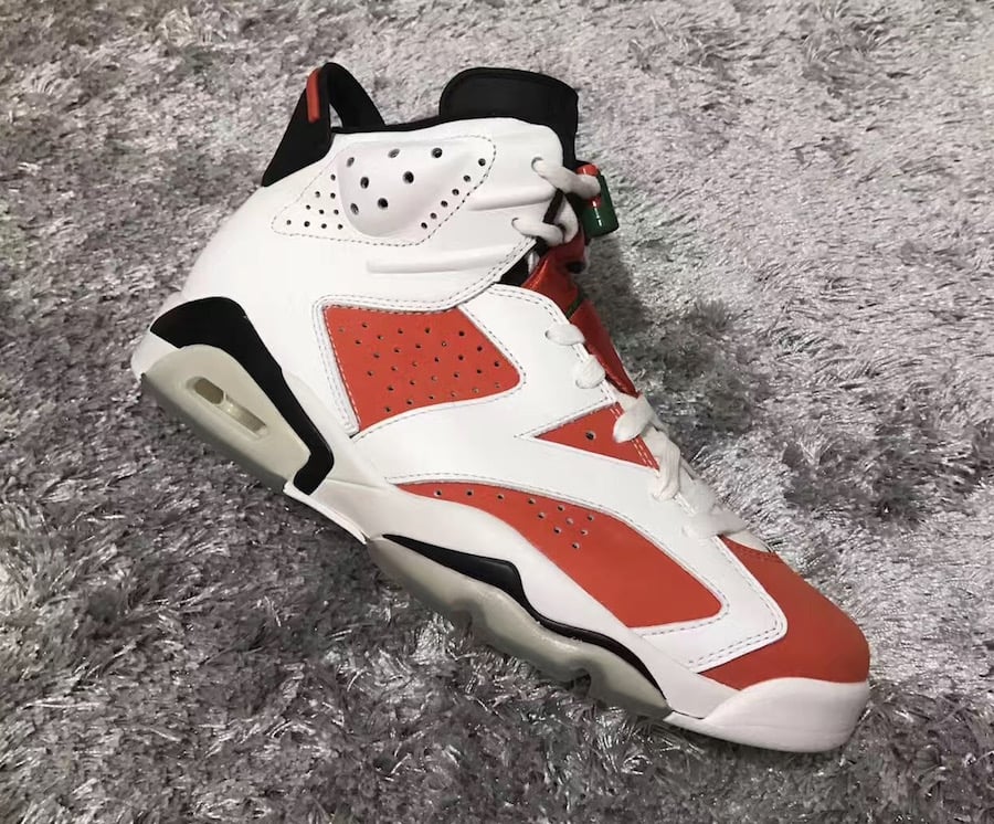 Gatorade Air Jordan 6 White Orange Green