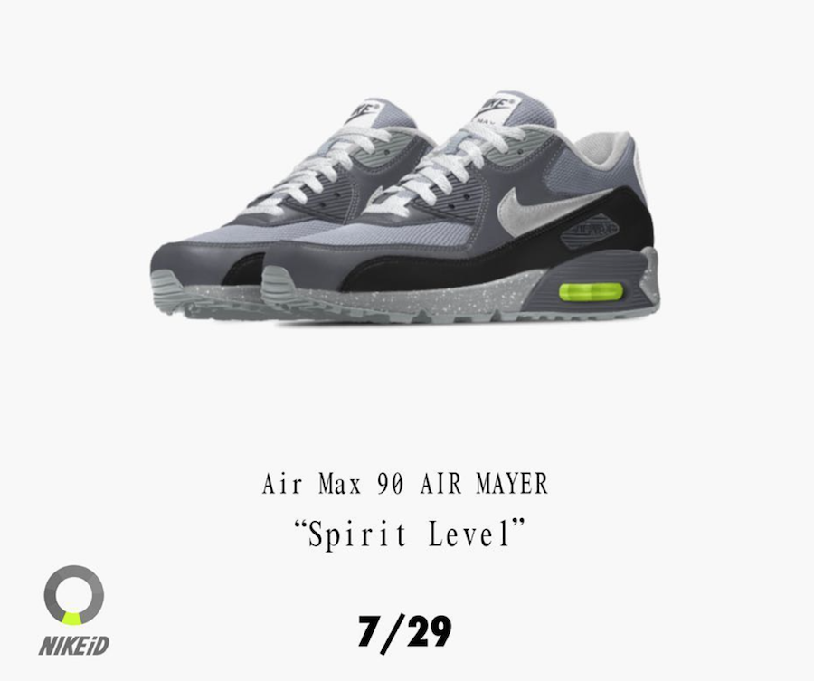 John Mayer Nike Air Max 90 iD Spirit Level