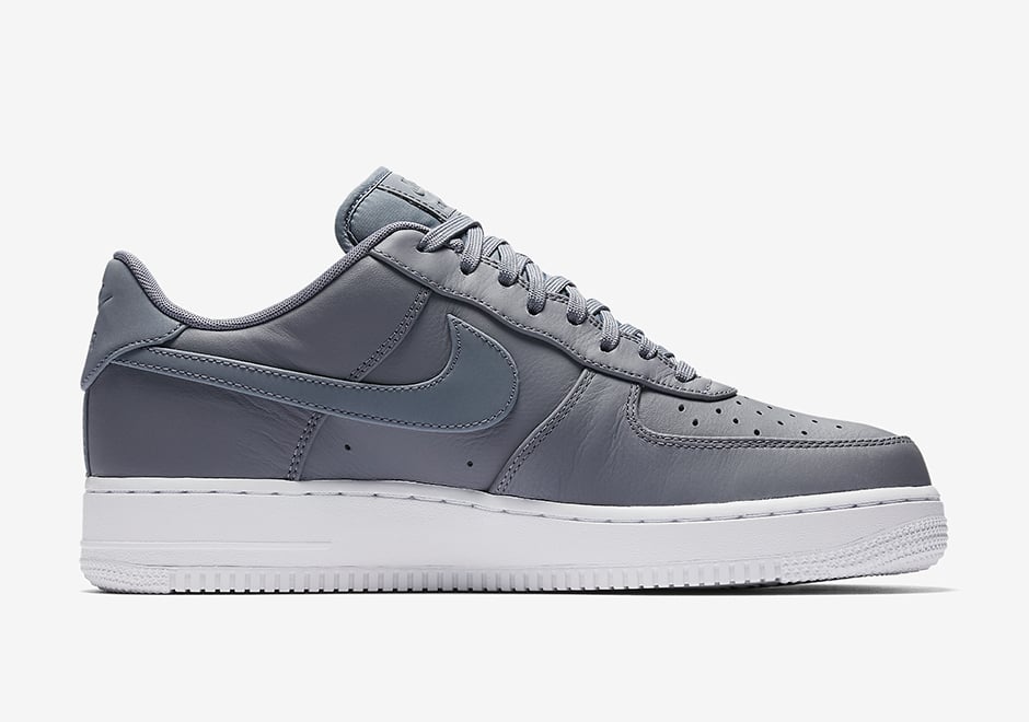 Nike Air Force 1 Low Premium Reflective Swoosh Cool Grey White 905345-003