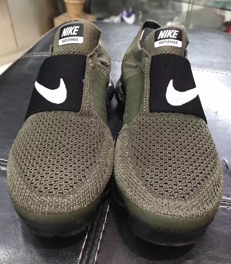 Nike Air VaporMax Laceless Olive Black