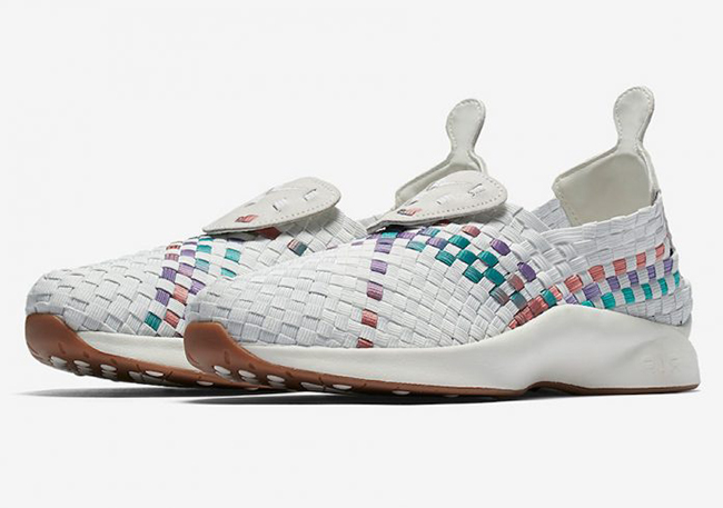Nike Air Woven in Sail and Red Stardust