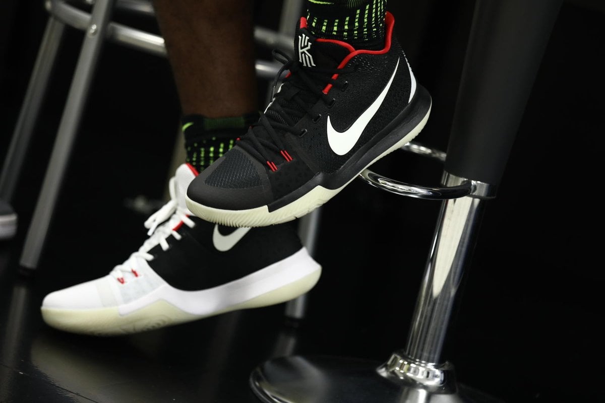 Kyrie Irving Rocking his NikeID Kyrie 3 ‘Yeezy’