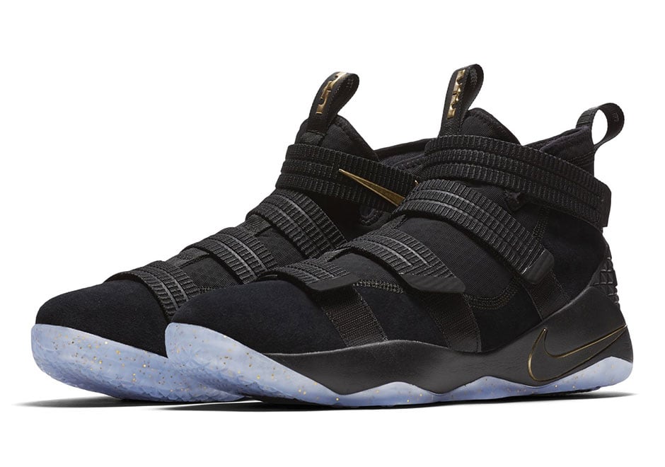 lebron soldier 12 black gold