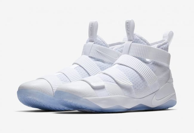 lebron soldier 11 white and blue