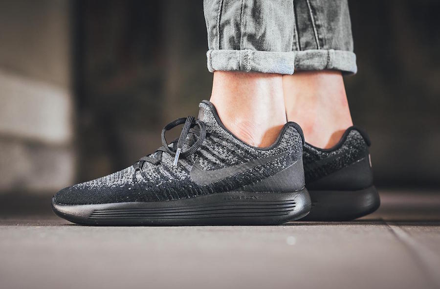 nike lunarepic flyknit women's black