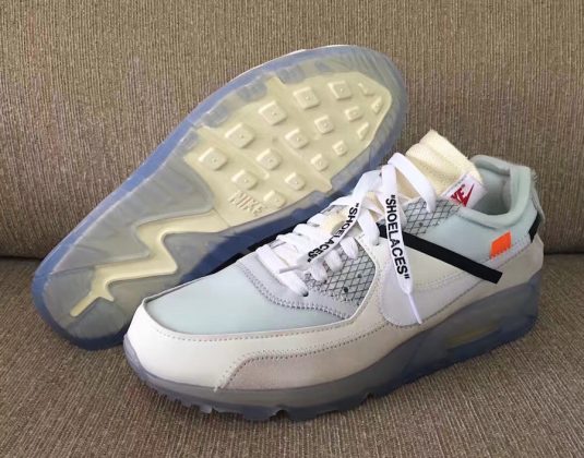 OFF WHITE X NIKE AIR MAX 90 ICE SHOELACES BEAVERTON 975 TL eShopica'dan