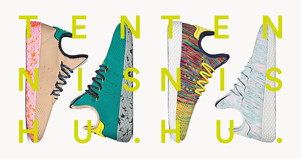 Pharrell x adidas Tennis Hu ‘Color’ Pack Releases on July 28th