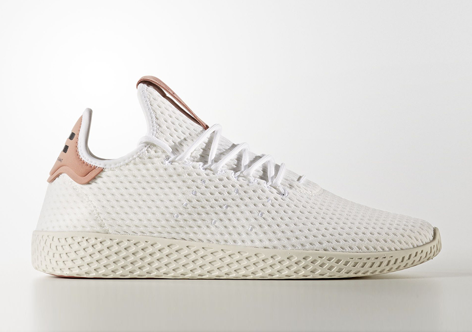 Pharrell adidas Tennis Hu White Pink CP9763