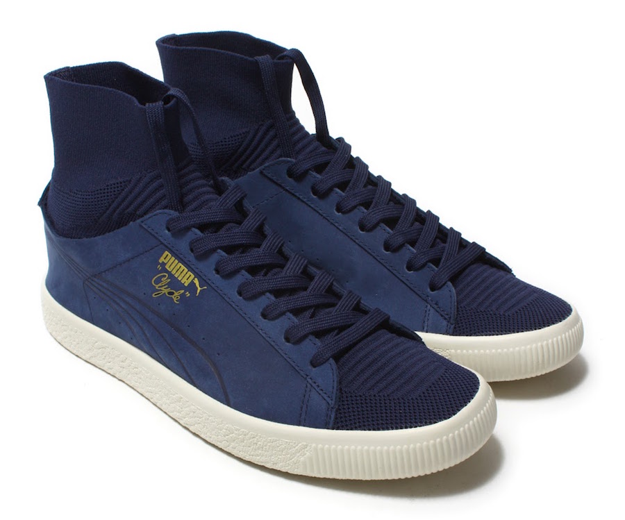 puma clyde navy blue