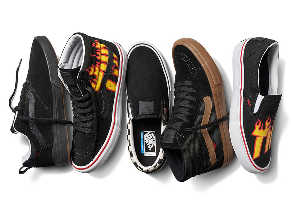 Thrasher Vans Flames Logo Collection