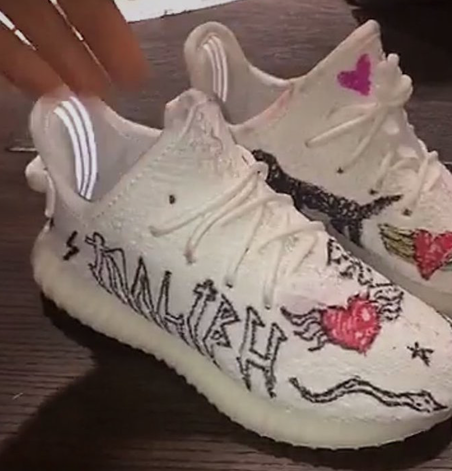 Yeezy Boost 350 V2 Infant Cream White Custom