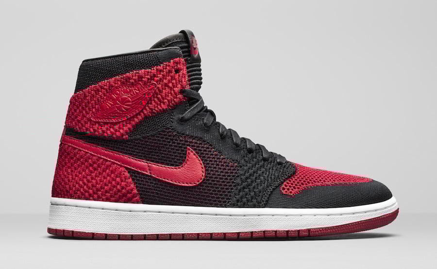 jordan 1 bred flyknit on feet