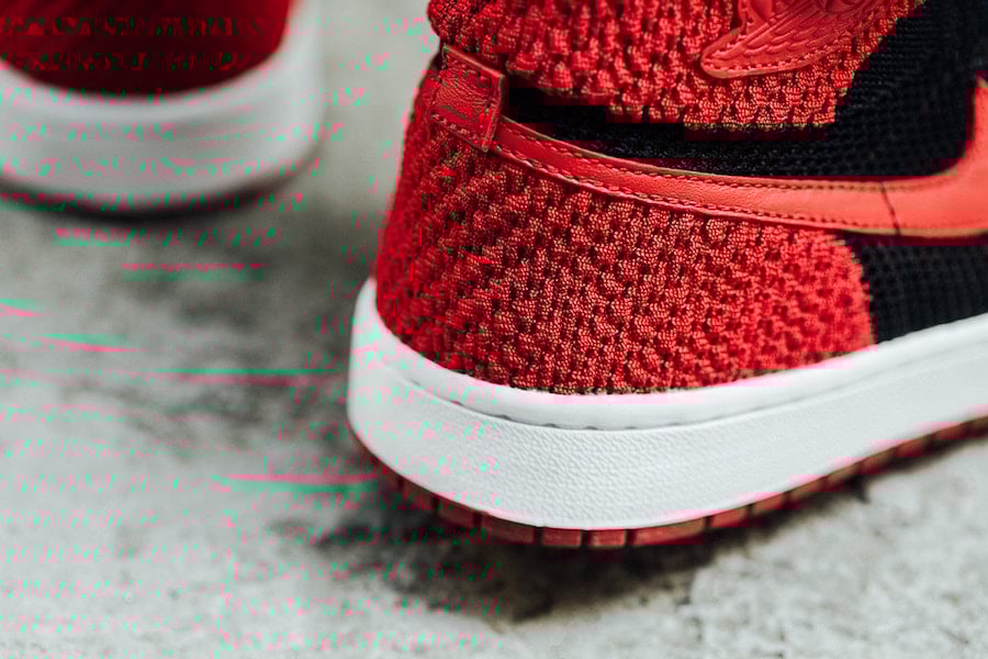 Air Jordan 1 Flyknit Banned Bred On Feet