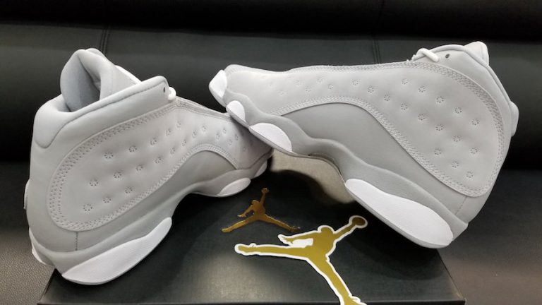 air jordan 13 grey and white